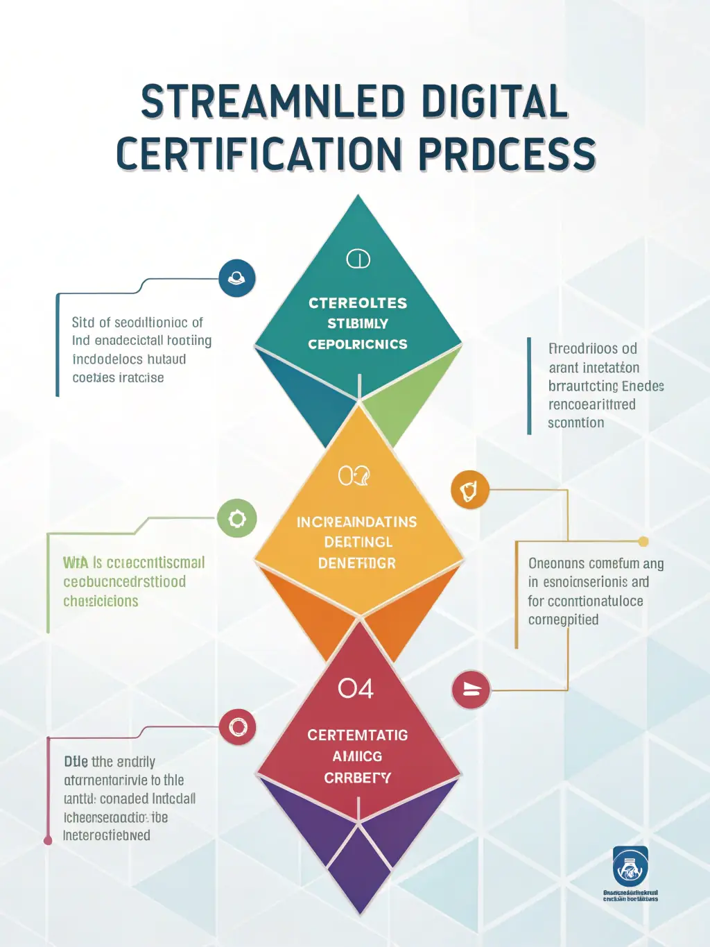 An image depicting a simplified flowchart or process diagram, illustrating the streamlined recertification process offered by AVH Foundation.